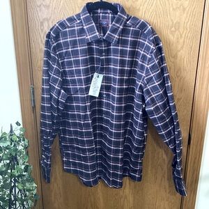 NEW WITH TAGS button down UNTUCKIT XL Plaid shirt
